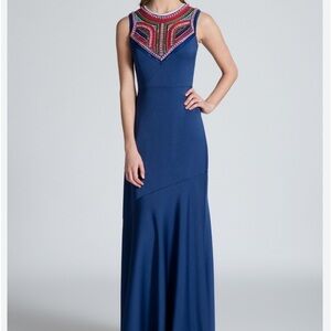 Shoshanna 🔥Sale🔥Midnight blue dress with beautiful colors beads